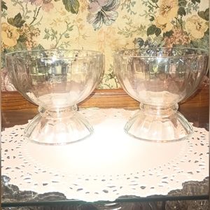 Two-footed glass bowls!!!